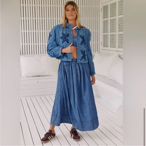 Free People Quinn Quilted Jacket nwt size medium - Picture 1 of 10